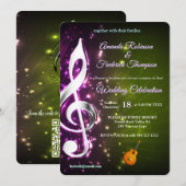 Music Lovers Celebration Themes 招待状 (正面/裏面)
