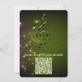 Music Lovers Celebration Themes 招待状 (裏面)