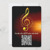 Music Lovers Celebration Themes 招待状 (裏面)