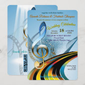 Music Lovers Celebration Themes 招待状 (正面/裏面)