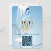 Music Lovers Celebration Themes 招待状 (裏面)