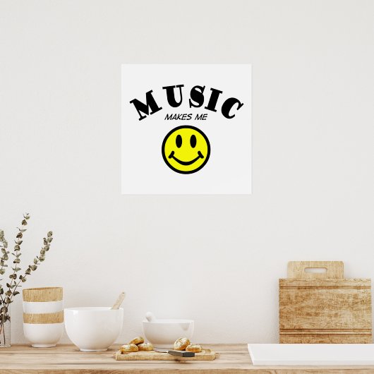 Music Makes Meスマイル ポスター (キッチン)