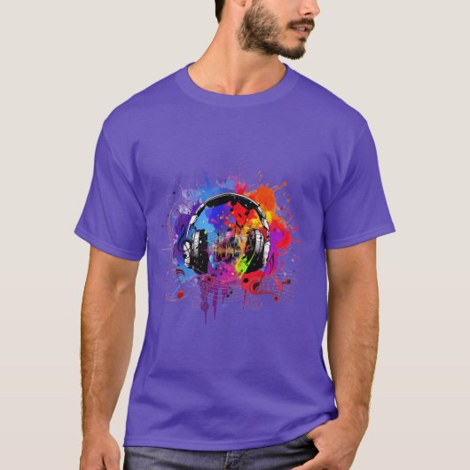 Music Mixビート、ドロップファイア.FS Tシャツ (正面)