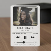 Music MP3 Player White Graduation 案内状
