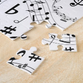 Music, Musical Notes ジグソーパズル (側面)