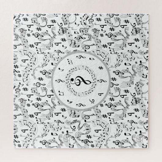 Music, Musical Notes ジグソーパズル (横)