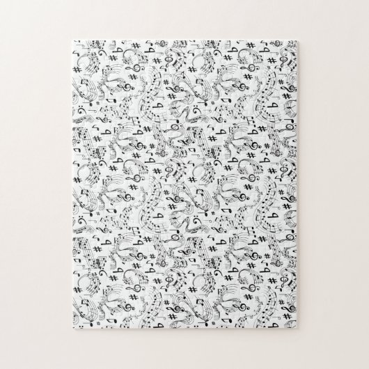 Music, Musical Notes ジグソーパズル (縦)