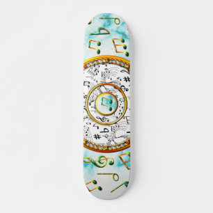 Music, Musical Notes, Marble スケートボード