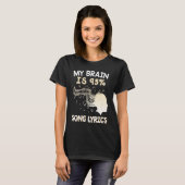 Music    My Brain is 95 Song Lyrics  & Cool Tシャツ (正面フル)