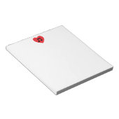 Music Noteハートメモ ノートパッド (アングル)