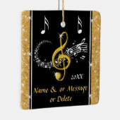 Music Noteユニークのオーナメント セラミックオーナメント (右)