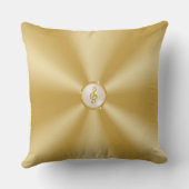 MUSIC Note枕、音楽パーソナライズされたギフト クッション (裏面)