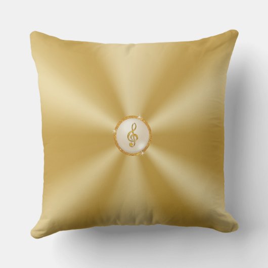 MUSIC Note枕、音楽パーソナライズされたギフト クッション (裏面)