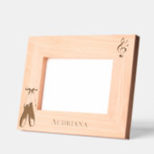 Music Note Ballet Shoes Personalized レーザー彫刻フレーム (左)