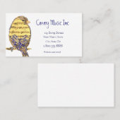 Music Note Bird カスタム Business Card 名刺 (正面/裏面)