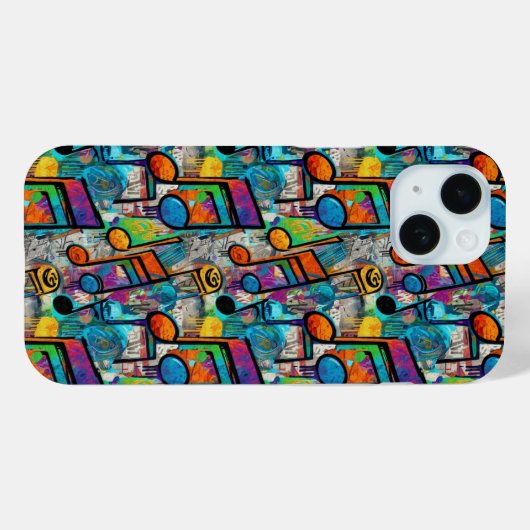 Music note iPhone Case-Mate iPhoneケース (裏面 (横))