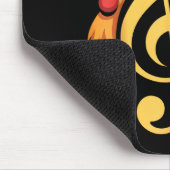 Music Note Symbol Turkey Teacher Fall Thanksgiving マウスパッド (コーナー)