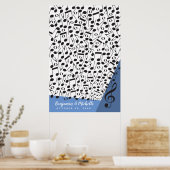 Music Notesゲストブックポスター – 200宇宙 ポスター (キッチン)