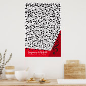 Music Notesゲストブックポスター – 250宇宙 ポスター (キッチン)