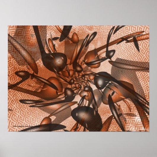 Music Notesプリント ポスター (正面)