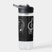 Music Notes名前をカスタムする ウォーターボトル (右面)