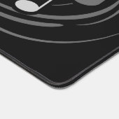 Music Notes名前をカスタムする デスクマット (コーナー)