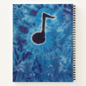 Music Notes絞り染め ノートブック (裏面)