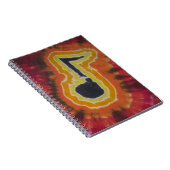 Music Notes絞り染め ノートブック (右側)