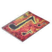 Music Notes絞り染め ノートブック (左側)