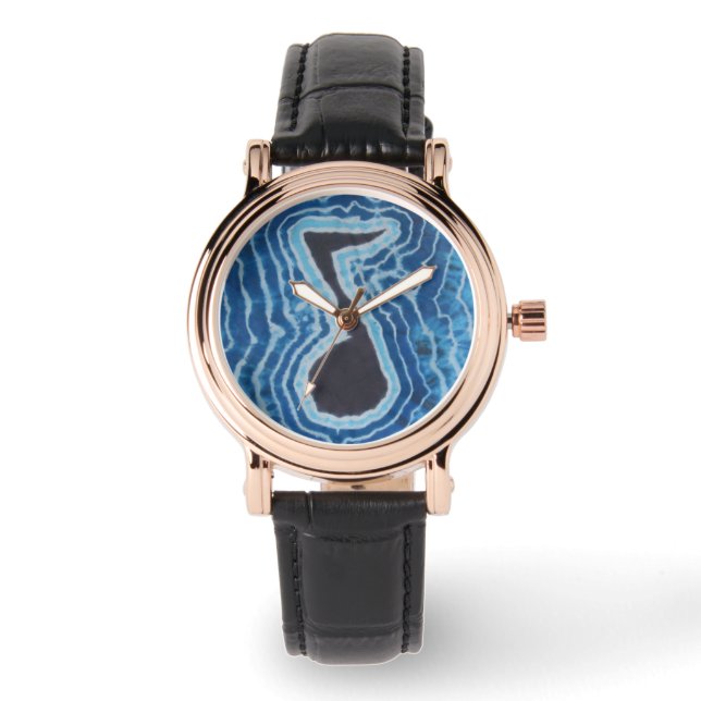 Music Notes絞り染め 腕時計 (正面)