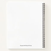 Music Notes Abstract Art Notebook - Blue & Green ノートブック (裏面)