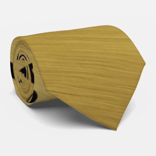 Music Notes Brushed Gold ネクタイ (ロール)