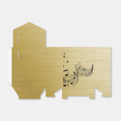 Music Notes Brushed Gold  フェイバーボックス (折り畳みなし)