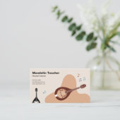 Music Notes - Mandolin Teacher  名刺 (スタンド正面)