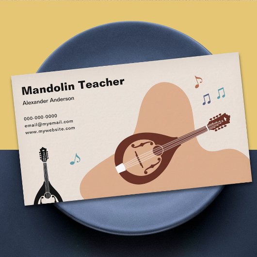 Music Notes - Mandolin Teacher  名刺