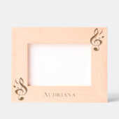 Music Notes Personalized レーザー彫刻フレーム (正面)