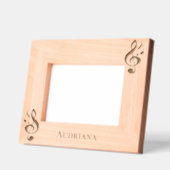 Music Notes Personalized レーザー彫刻フレーム (左)