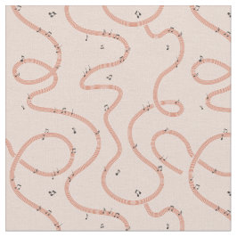 Music Notes Sign additional Pink ファブリック