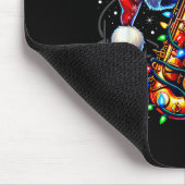 Music Notes Treble Clef Christmas Saxophone Jazz M マウスパッド (コーナー)