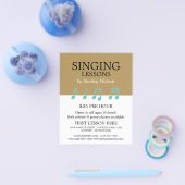 Music Notes、Vocalist Lessons 広告's チラシ (シングル)