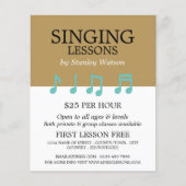 Music Notes、Vocalist Lessons 広告's チラシ (正面)