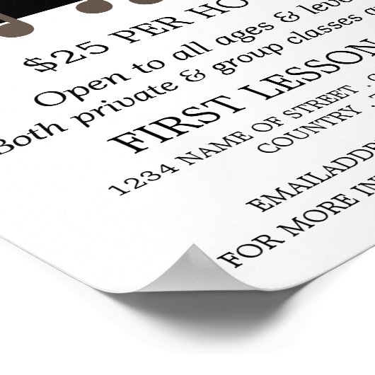 Music Notes、Vocalist Lessons 広告's ポスター (角)