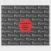 Music Notes We Wish You A Merry Christmas Chords ラッピングペーパー (フラット)