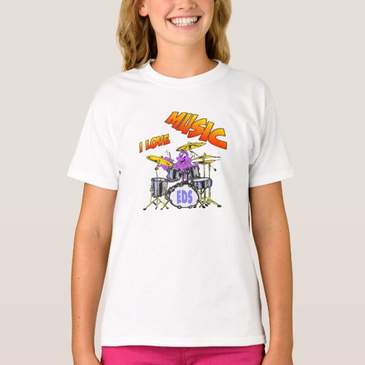 Music Octopus ComfortBlendスウェットシャツ Tシャツ (正面)
