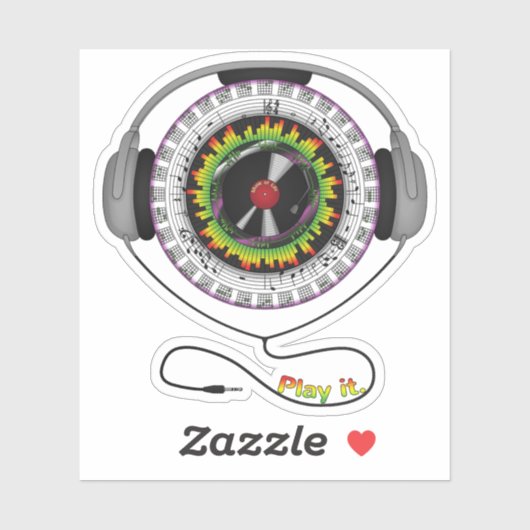 Music of Life Contourステッカー シール (シート)