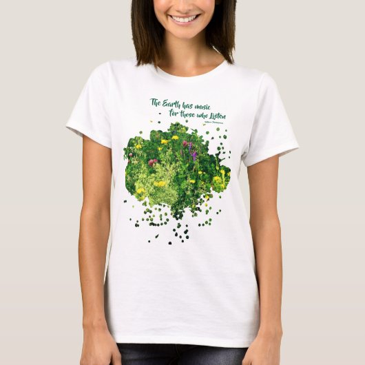 Music Of Nature Inspirational Quote  Tシャツ (正面)