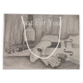 『Music Of The Night』 by T.S.タイヤ抱き枕 ラージペーパーバッグ (裏面)