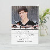 Music On Photo 遊 Graduation招待状 招待状 (スタンド正面)