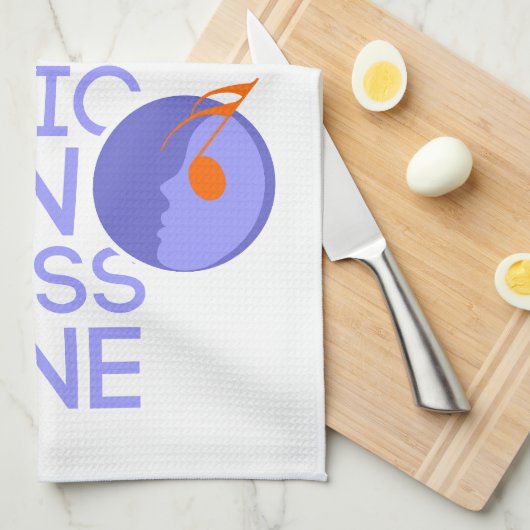 music on stress gone キッチンタオル (四つ折り)