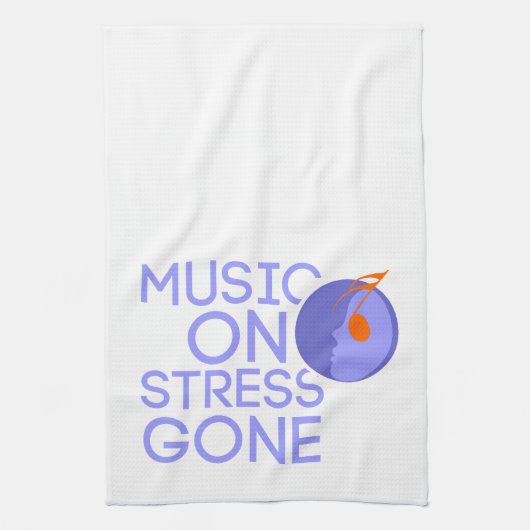 music on stress gone キッチンタオル (縦)